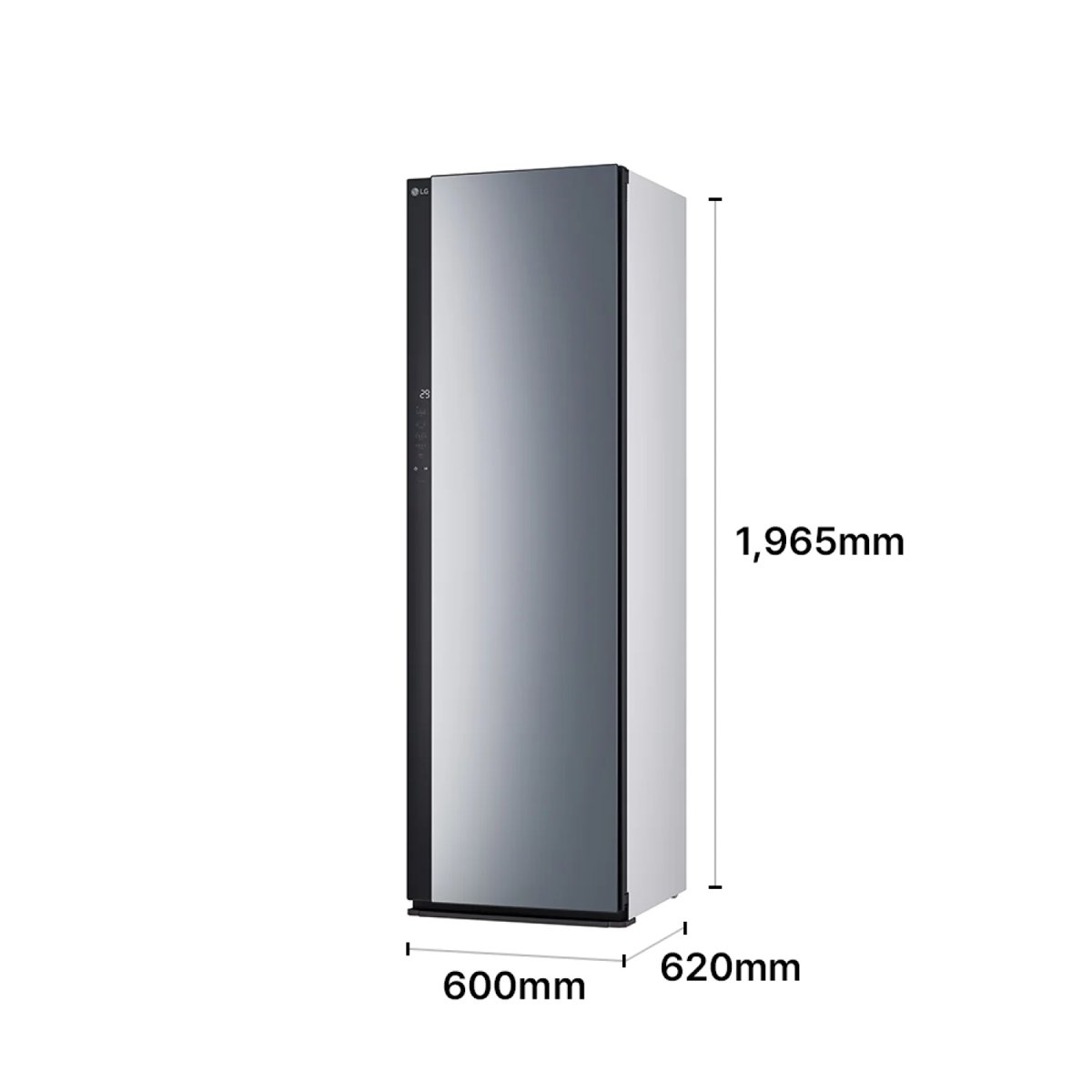 LG 스타일러 5벌 사이즈 600×1965×620mm SC5GMR42S 치수 이미지